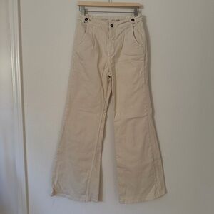 Anthropologie Tall Western Cowgirl Wide-Leg Flare Jeans Pants Size 29T Pilcro